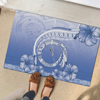Shefa Vanuatu Rubber Doormat Hibiscus Sand Drawing with Pacific Pattern LT9 - Polynesian Pride