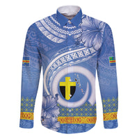 Tafea Vanuatu Family Matching Puletasi and Hawaiian Shirt Hibiscus Sand Drawing with Pacific Pattern