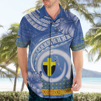 Tafea Vanuatu Hawaiian Shirt Hibiscus Sand Drawing with Pacific Pattern