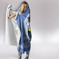 Tafea Vanuatu Hooded Blanket Hibiscus Sand Drawing with Pacific Pattern LT9 - Polynesian Pride