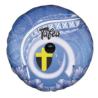 Tafea Vanuatu Spare Tire Cover Hibiscus Sand Drawing with Pacific Pattern LT9 - Polynesian Pride