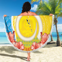 Torba Vanuatu Beach Blanket Hibiscus Sand Drawing with Pacific Pattern LT9 - Polynesian Pride