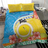 Torba Vanuatu Bedding Set Hibiscus Sand Drawing with Pacific Pattern LT9 - Polynesian Pride