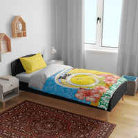 Torba Vanuatu Bedding Set Hibiscus Sand Drawing with Pacific Pattern LT9 - Polynesian Pride