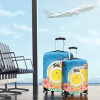 Torba Vanuatu Luggage Cover Hibiscus Sand Drawing with Pacific Pattern LT9 - Polynesian Pride
