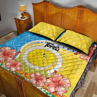 Torba Vanuatu Quilt Bed Set Hibiscus Sand Drawing with Pacific Pattern LT9 - Polynesian Pride
