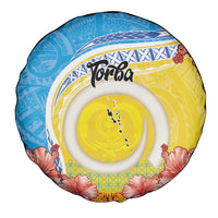 Torba Vanuatu Spare Tire Cover Hibiscus Sand Drawing with Pacific Pattern LT9 - Polynesian Pride