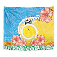Torba Vanuatu Tapestry Hibiscus Sand Drawing with Pacific Pattern LT9 - Polynesian Pride