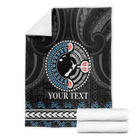 Custom Fiji and New Zealand Blanket Maori Fern Mix Tapa Tribal Unique