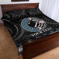 Custom Fiji and New Zealand Quilt Bed Set Maori Fern Mix Tapa Tribal Unique