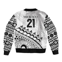 Custom Fiji Rugby Cibi Dance Bomber Jacket Create History World Cup Sevens