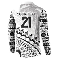 Custom Fiji Rugby Cibi Dance Button Sweatshirt Create History World Cup Sevens