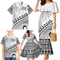 Custom Fiji Rugby Cibi Dance Family Matching Mermaid Dress and Hawaiian Shirt Create History World Cup Sevens