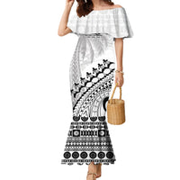 Custom Fiji Rugby Cibi Dance Family Matching Mermaid Dress and Hawaiian Shirt Create History World Cup Sevens