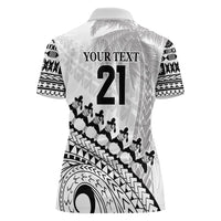Custom Fiji Rugby Cibi Dance Women Polo Shirt Create History World Cup Sevens