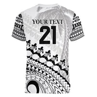 Custom Fiji Rugby Cibi Dance Women V-Neck T-Shirt Create History World Cup Sevens