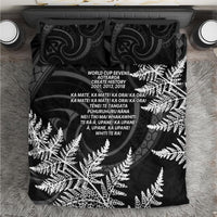 New Zealand Black Fern 7s Bedding Set History World Cup Sevens LT9 Black - Polynesian Pride