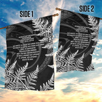 New Zealand Black Fern 7s Garden Flag History World Cup Sevens LT9 - Polynesian Pride