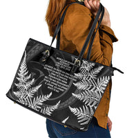 New Zealand Black Fern 7s Leather Tote Bag History World Cup Sevens LT9 - Polynesian Pride