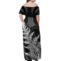 New Zealand Black Fern 7s Off Shoulder Maxi Dress History World Cup Sevens