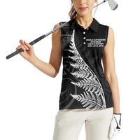 New Zealand Black Fern 7s Women Sleeveless Polo Shirt History World Cup Sevens