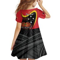 Personalised Papua Niugini Tok Pisin Wik Family Matching Short Sleeve Bodycon Dress and Hawaiian Shirt