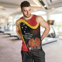 Personalised Papua Niugini Tok Pisin Wik Men Tank Top LT9 Red - Polynesian Pride