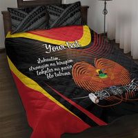 Personalised Papua Niugini Tok Pisin Wik Quilt Bed Set LT9 Red - Polynesian Pride