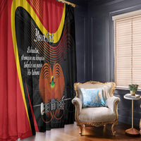 Personalised Papua Niugini Tok Pisin Wik Window Curtain LT9 - Polynesian Pride