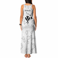 Hawaii Lei Kamehameha Tank Maxi Dress Ke'oke'o Seamless Pattern Hibiscus Flower LT9 - Polynesian Pride