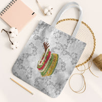 Hawaii Lei Kamehameha Tote Bag Ke'oke'o Seamless Pattern Hibiscus Flower