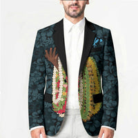 Hawaii Lei Kamehameha Blazer Uliuli Seamless Pattern Hibiscus Flower