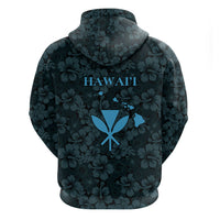 Hawaii Lei Kamehameha Hoodie Uliuli Seamless Pattern Hibiscus Flower LT9 - Polynesian Pride