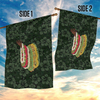 Hawaii Lei Kamehameha Garden Flag Oma'oma'o Seamless Pattern Hibiscus Flower LT9 - Polynesian Pride