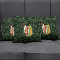 Hawaii Lei Kamehameha Pillow Cover Oma'oma'o Seamless Pattern Hibiscus Flower LT9 - Polynesian Pride