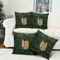 Hawaii Lei Kamehameha Pillow Cover Oma'oma'o Seamless Pattern Hibiscus Flower LT9 - Polynesian Pride