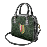 Hawaii Lei Kamehameha Shoulder Handbag Oma'oma'o Seamless Pattern Hibiscus Flower