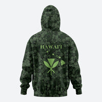 Hawaii Lei Kamehameha Zip Hoodie Oma'oma'o Seamless Pattern Hibiscus Flower LT9 - Polynesian Pride