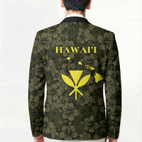 Hawaii Lei Kamehameha Blazer Melemele Seamless Pattern Hibiscus Flower