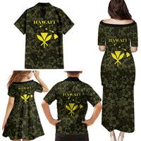 Hawaii Lei Kamehameha Family Matching Puletasi and Hawaiian Shirt Melemele Seamless Pattern Hibiscus Flower LT9 Mom's Dress Yellow - Polynesian Pride