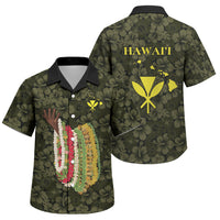 Hawaii Lei Kamehameha Family Matching Tank Maxi Dress and Hawaiian Shirt Melemele Seamless Pattern Hibiscus Flower LT9 Son's Shirt Yellow - Polynesian Pride