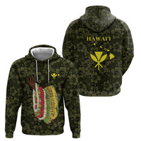 Hawaii Lei Kamehameha Hoodie Melemele Seamless Pattern Hibiscus Flower LT9 - Polynesian Pride