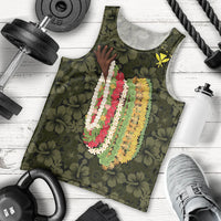 Hawaii Lei Kamehameha Men Tank Top Melemele Seamless Pattern Hibiscus Flower LT9 - Polynesian Pride