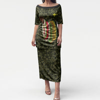 Hawaii Lei Kamehameha Puletasi Melemele Seamless Pattern Hibiscus Flower LT9 Long Dress Yellow - Polynesian Pride