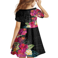 Hafa Adai Guam Family Matching Summer Maxi Dress and Hawaiian Shirt Tropical Flowers Colorful Vibes LT9 - Polynesian Pride
