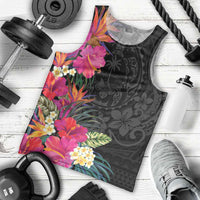 Hafa Adai Guam Men Tank Top Tropical Flowers Colorful Vibes LT9 - Polynesian Pride