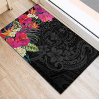 Hafa Adai Guam Rubber Doormat Tropical Flowers Colorful Vibes LT9 - Polynesian Pride