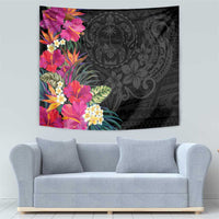 Hafa Adai Guam Tapestry Tropical Flowers Colorful Vibes