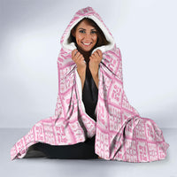 Give Cancer The Boot Pink Cowgirl Hooded Blanket Hawaiian Paniolo Mixed Quilt Pattern Style LT9 - Polynesian Pride