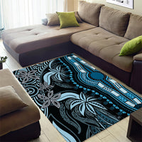 Polynesia Dashiki Area Rug Polynesia and Africa Traditional Special Together Blue LT9 - Polynesian Pride
